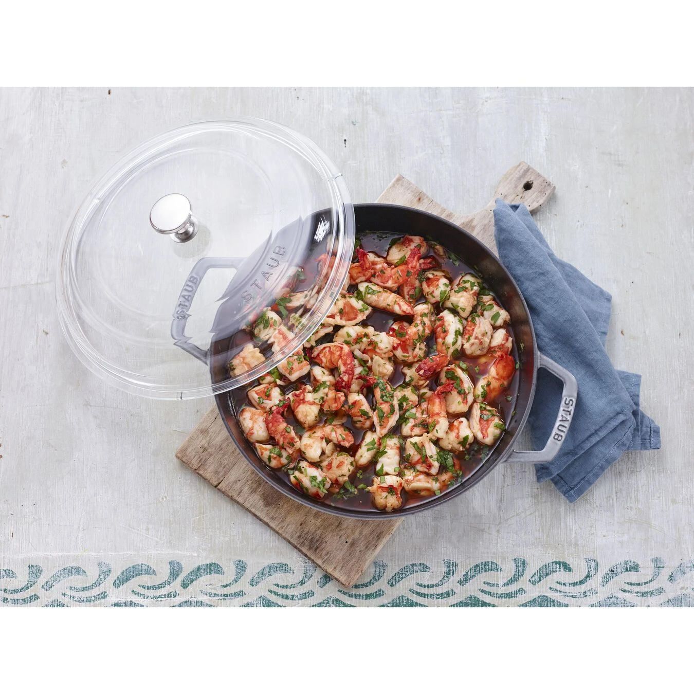 Staub Gewölbter Glasdeckel 26 Cm, Glas 2 Staub Gewölbter Glasdeckel 26 Cm, Glas – Bild 2