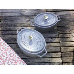 Staub Cocotte 15 Cm, Oval, Graphit-Grau, Gusseisen -Heimische Küche Verkäufe 000017241