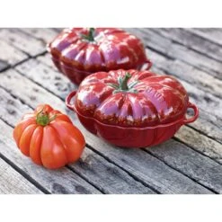 Staub Cocotte 16 Cm, Tomate, Kirsch-Rot, Keramik -Heimische Küche Verkäufe 000017305