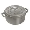 Staub Cocotte 24 Cm, Rund, Graphit-Grau, Gusseisen