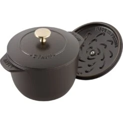 Staub Reis-Cocotte 16 Cm, Rund, Schwarz, Gusseisen -Heimische Küche Verkäufe 11721 625 5