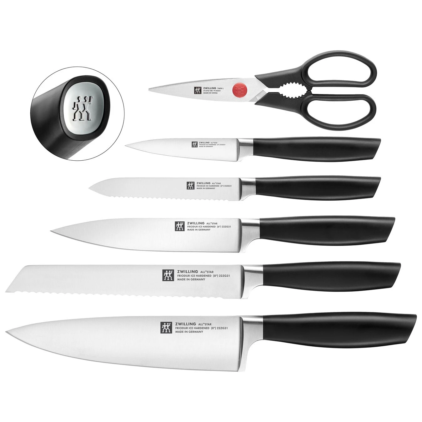 Zwilling Messerblockset Mit KiS Technologie 7-tlg, Weiß 3 Zwilling Messerblockset Mit KiS Technologie 7-tlg, Weiß – Bild 3