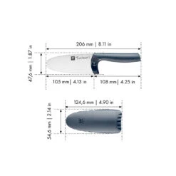 Zwilling Kochmesser 10 Cm, Blau -Heimische Küche Verkäufe 36540 101 0