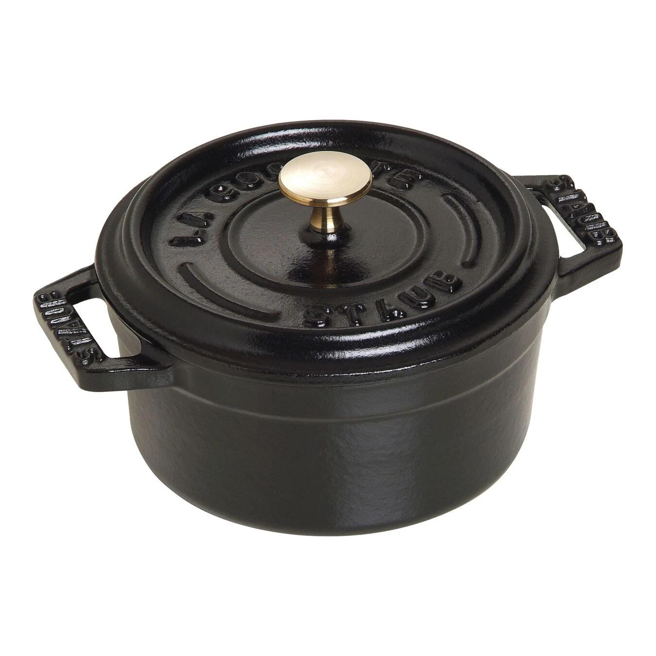 Staub Mini Cocotte 10 Cm, Rund, Schwarz, Gusseisen 1 Staub Mini Cocotte 10 Cm, Rund, Schwarz, Gusseisen