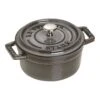 Staub Mini Cocotte 10 Cm, Rund, Graphit-Grau, Gusseisen