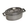 Staub Mini Cocotte 11 Cm, Oval, Graphit-Grau, Gusseisen