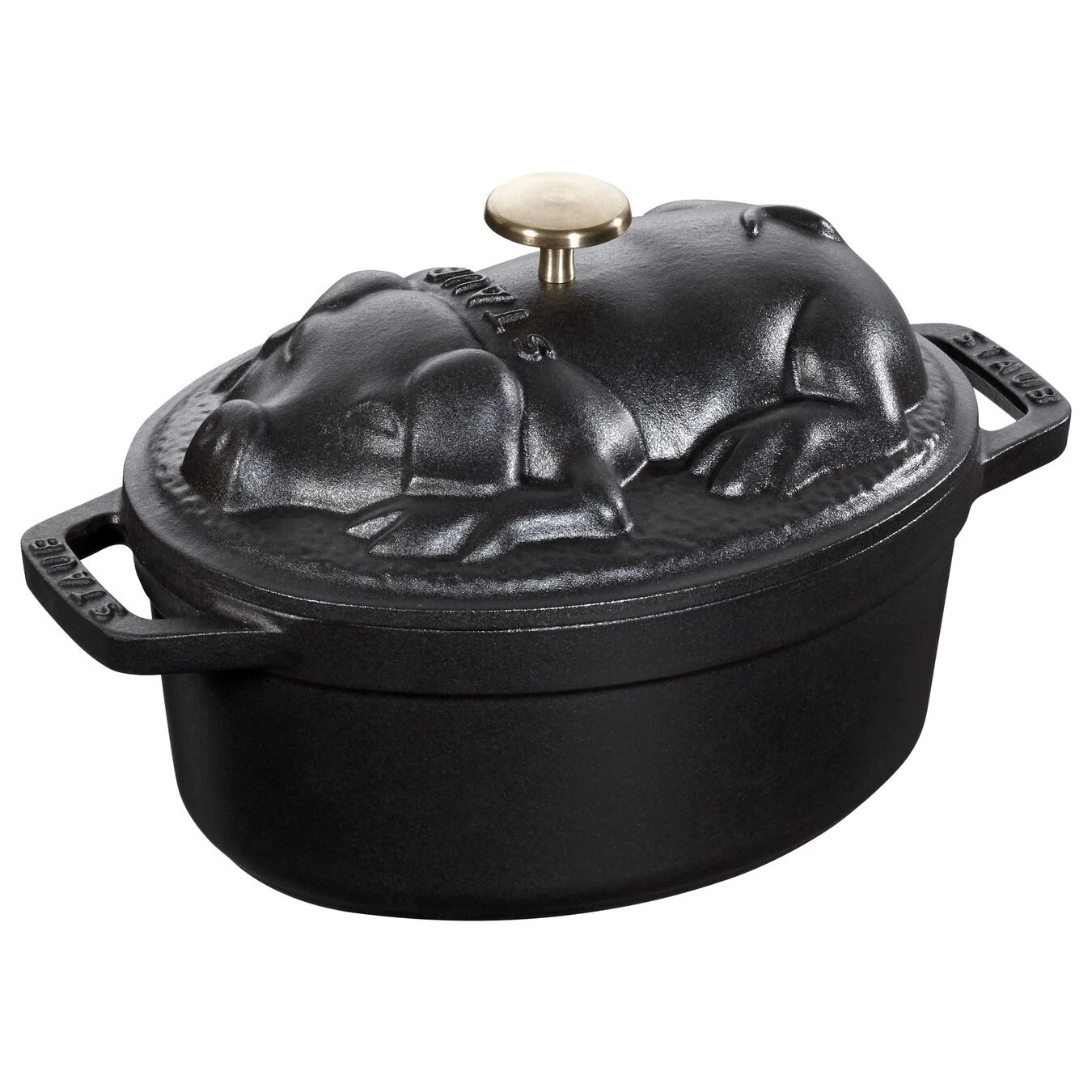 Staub Cocotte 17 Cm, Oval, Schwarz, Gusseisen 2 Staub Cocotte 17 Cm, Oval, Schwarz, Gusseisen – Bild 2