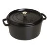 Staub Cocotte 28 Cm, Rund, Schwarz, Gusseisen