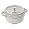 Staub Cocotte 24 Cm, Rund, Weisser Trüffel, Gusseisen
