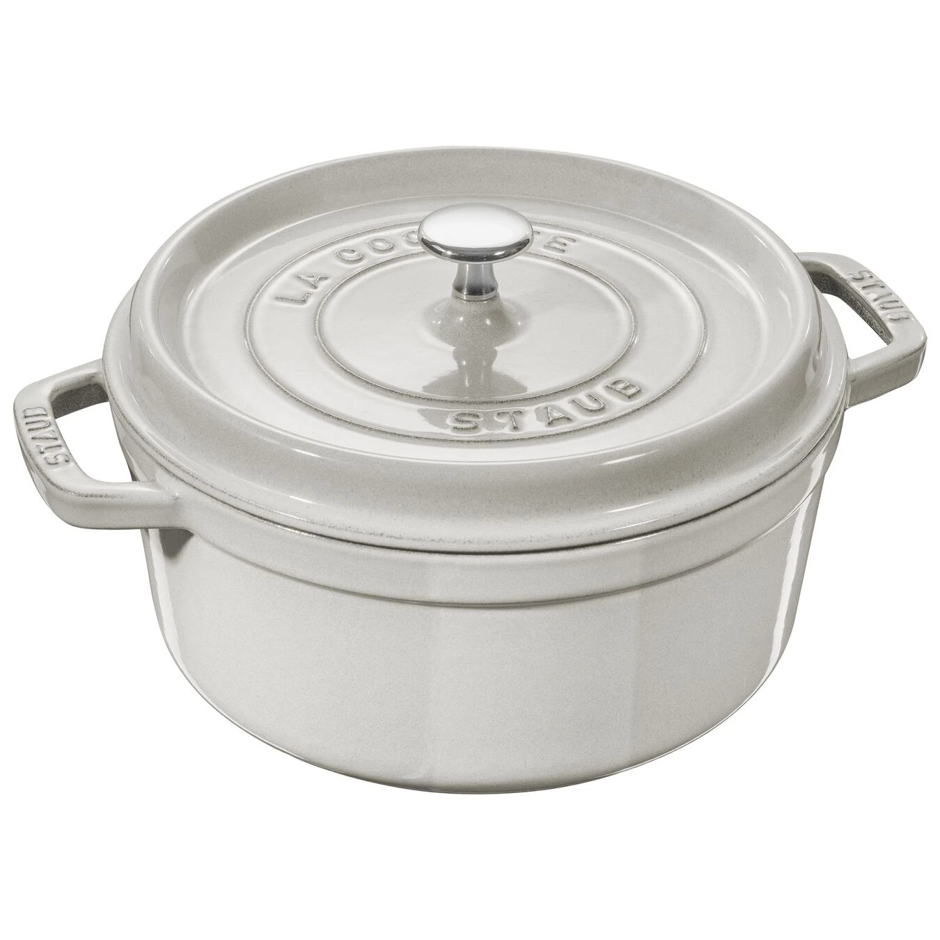 Staub Cocotte 26 Cm, Rund, Weisser Trüffel, Gusseisen 1 Staub Cocotte 26 Cm, Rund, Weisser Trüffel, Gusseisen