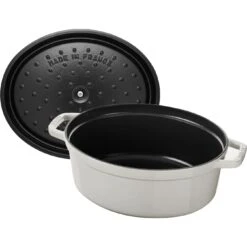 Staub Cocotte 31 Cm, Oval, Weisser Trüffel, Gusseisen -Heimische Küche Verkäufe 40501416 5