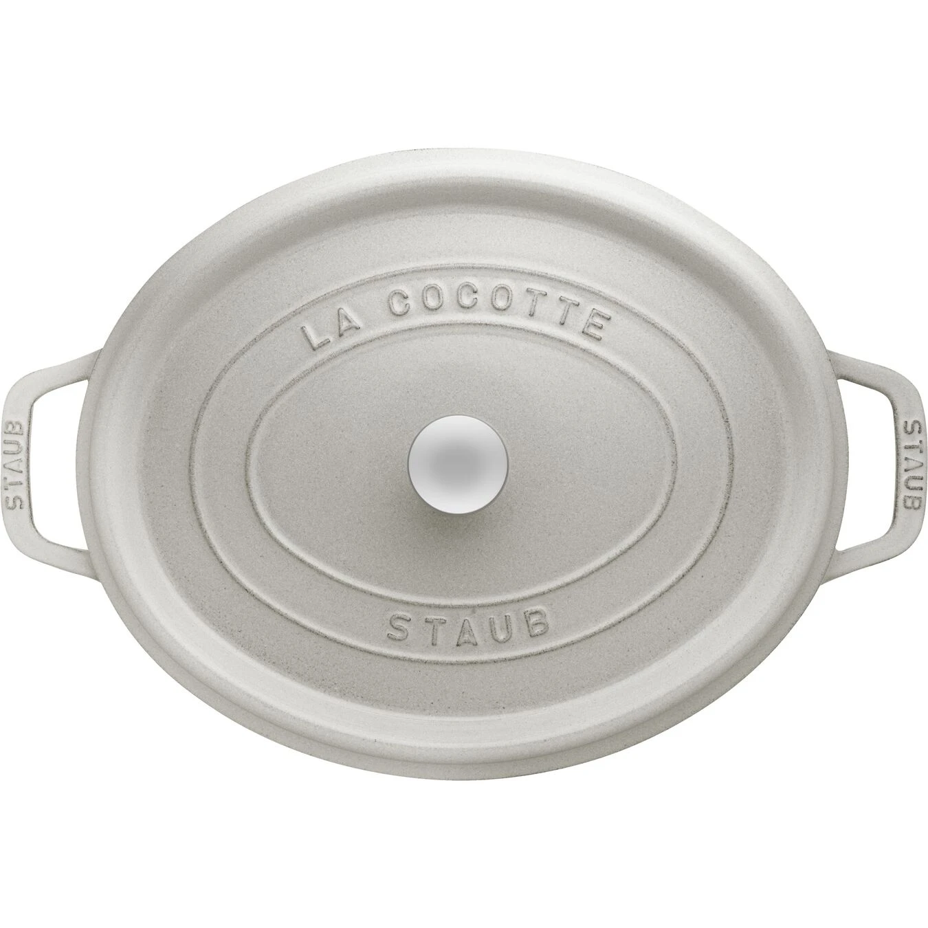 Staub Cocotte 33 Cm, Oval, Weisser Trüffel, Gusseisen 3 Staub Cocotte 33 Cm, Oval, Weisser Trüffel, Gusseisen – Bild 3