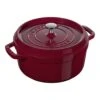 Staub Cocotte 26 Cm, Rund, Bordeaux, Gusseisen