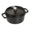 Staub Cocotte 22 Cm, Rund, Schwarz, Gusseisen