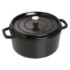 Staub Cocotte 26 Cm, Rund, Schwarz, Gusseisen