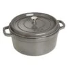 Staub Cocotte 28 Cm, Rund, Graphit-Grau, Gusseisen