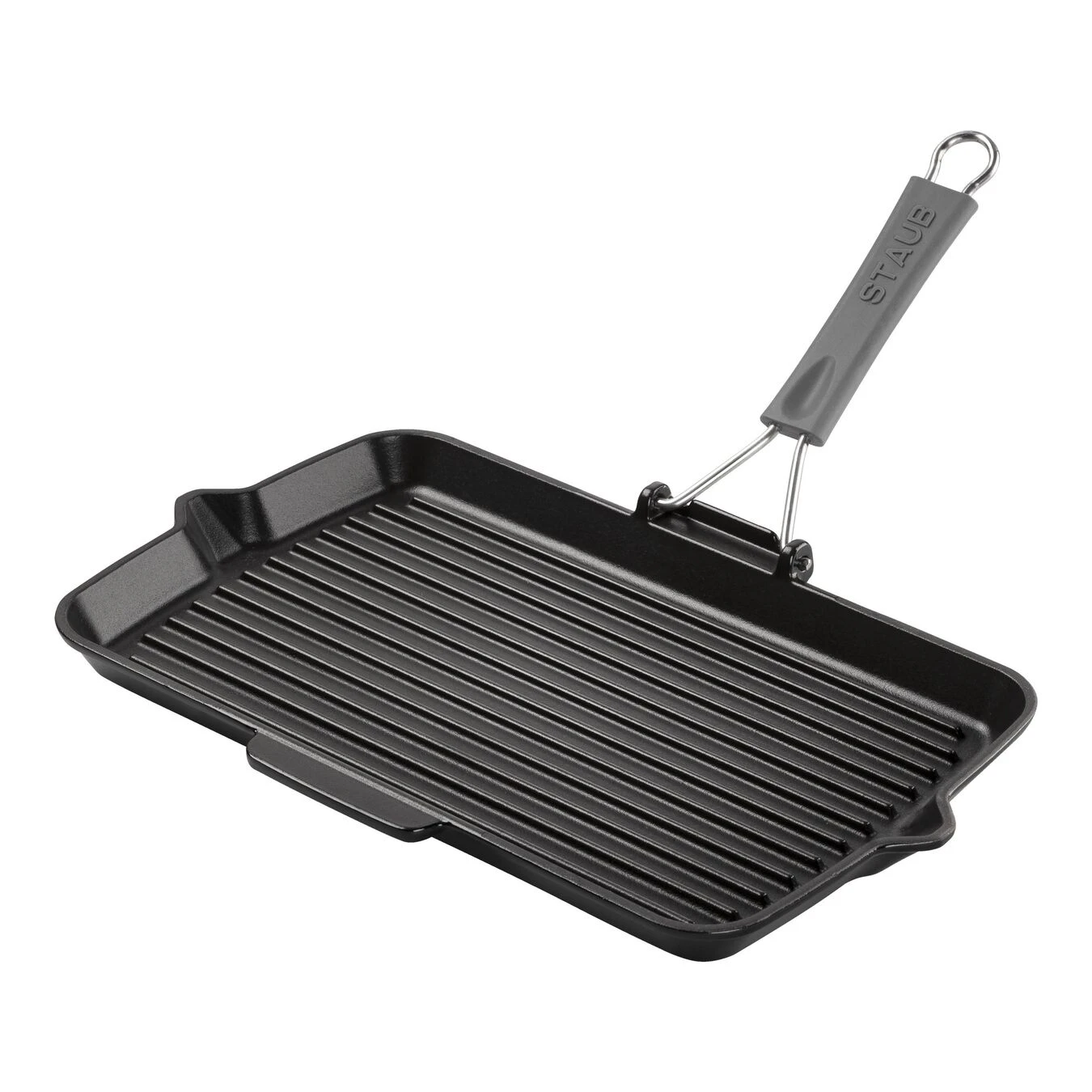 Staub Grillpfanne Mit Ausgießnase 34 X 21 Cm, Gusseisen, Schwarz 1 Staub Grillpfanne Mit Ausgießnase 34 X 21 Cm, Gusseisen, Schwarz