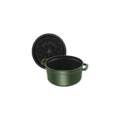 Staub Cocotte 22 Cm, Rund, Basilikum-Grün, Gusseisen 7 Staub Cocotte 22 Cm, Rund, Basilikum-Grün, Gusseisen -Heimische Küche Verkäufe 40509 354 0 5