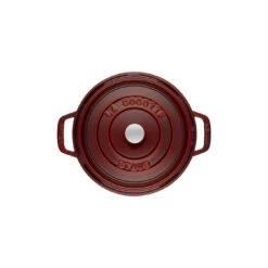 Staub Cocotte 28 Cm, Rund, Grenadine-Rot, Gusseisen -Heimische Küche Verkäufe 40509 355 0 2