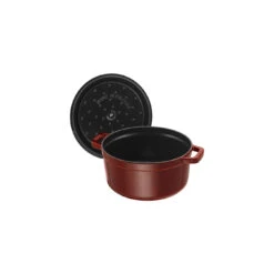 Staub Cocotte 22 Cm, Rund, Grenadine-Rot, Gusseisen -Heimische Küche Verkäufe 40509 355 0 5 1