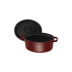 Staub Cocotte 33 Cm, Oval, Grenadine-Rot, Gusseisen -Heimische Küche Verkäufe 40509 364 0 5