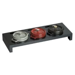 Staub Servierbrett Für 3 Mini-Cocottes, 42 Cm X 16 Cm, Fiberholz -Heimische Küche Verkäufe 40509 374 0 3