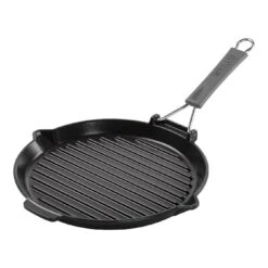 Staub Grillpfanne Mit Ausgießnase 28 Cm, Gusseisen, Schwarz
