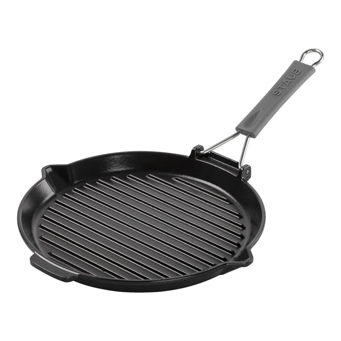 Staub Grillpfanne Mit Ausgießnase 28 Cm, Gusseisen, Schwarz 1 Staub Grillpfanne Mit Ausgießnase 28 Cm, Gusseisen, Schwarz