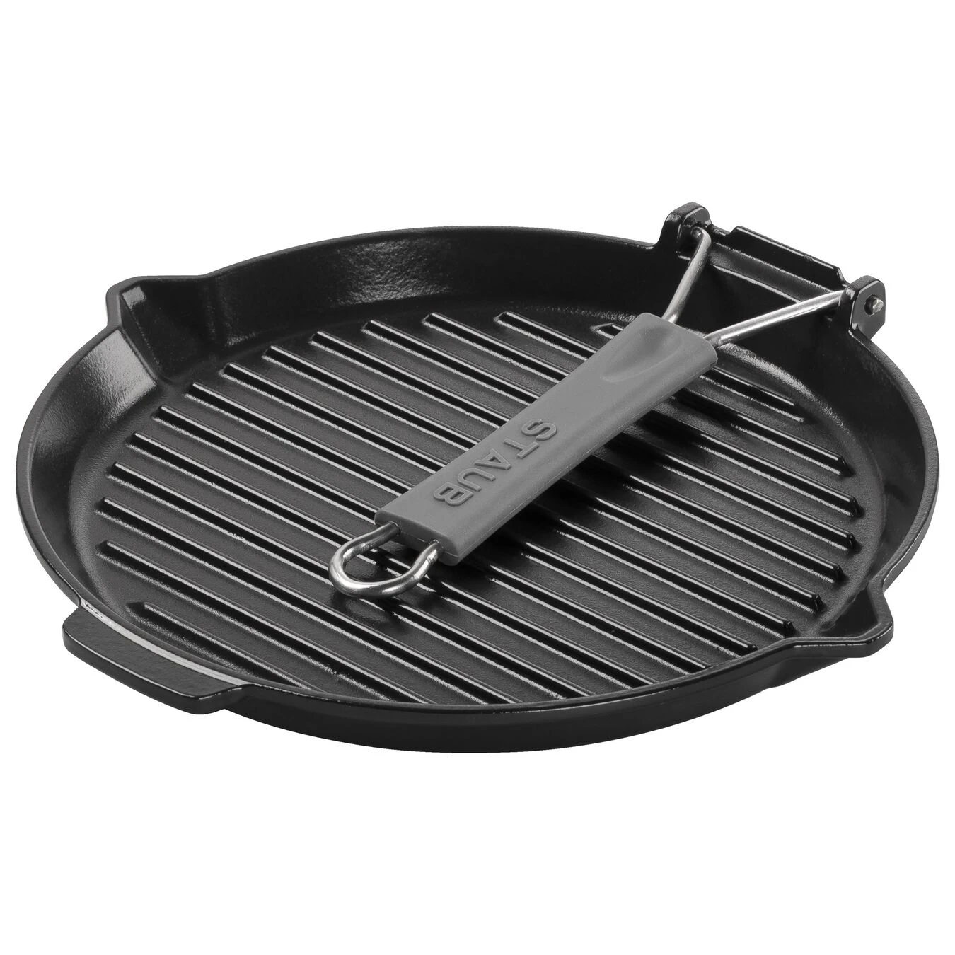 Staub Grillpfanne Mit Ausgießnase 28 Cm, Gusseisen, Schwarz 2 Staub Grillpfanne Mit Ausgießnase 28 Cm, Gusseisen, Schwarz – Bild 2