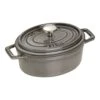 Staub Cocotte 17 Cm, Oval, Graphit-Grau, Gusseisen