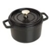 Staub Cocotte 16 Cm, Rund, Schwarz, Gusseisen