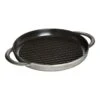 Staub Grillpfanne 26 Cm, Rund, Graphit-Grau, Gusseisen