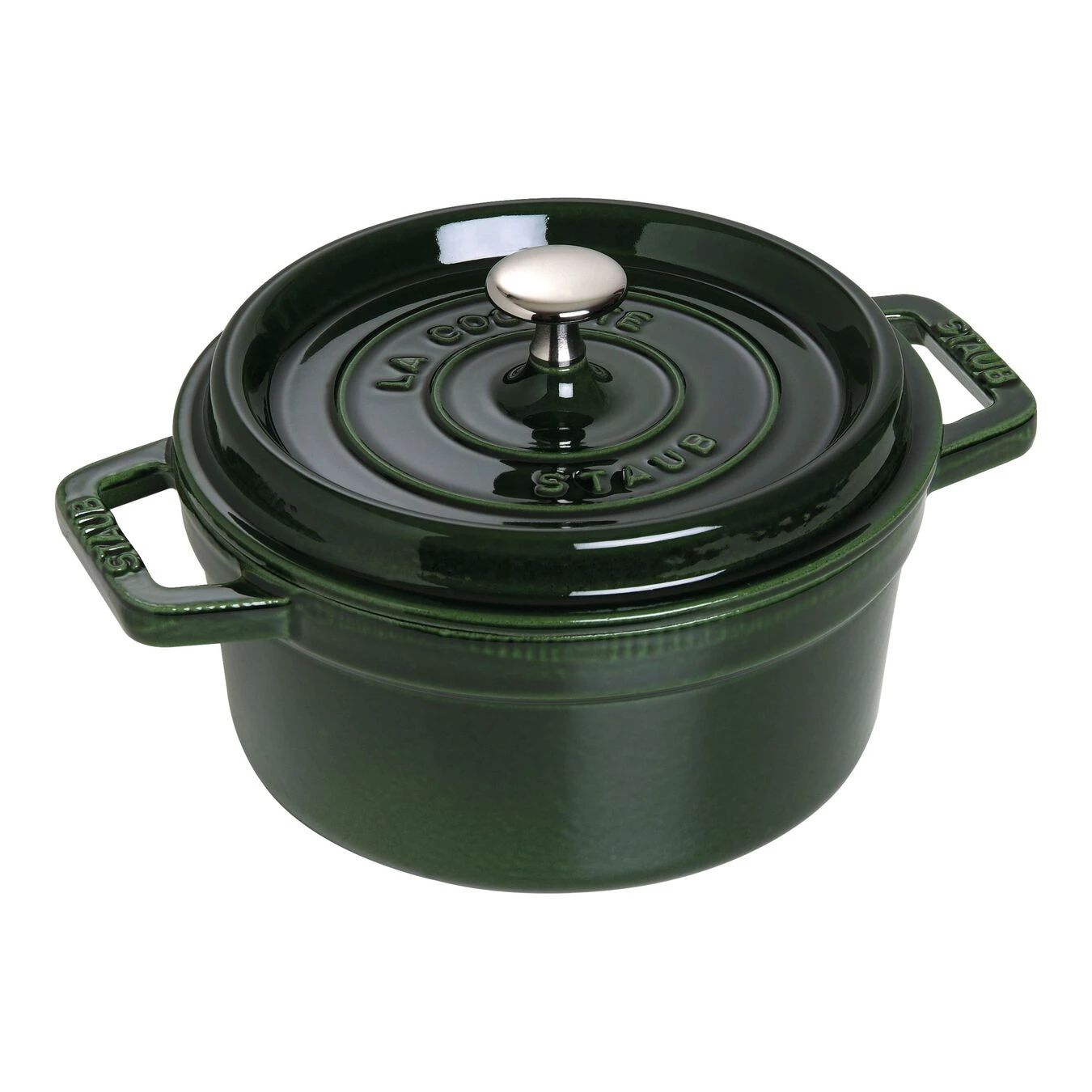 Staub Cocotte 22 Cm, Rund, Basilikum-Grün, Gusseisen 1 Staub Cocotte 22 Cm, Rund, Basilikum-Grün, Gusseisen