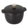 Staub Reis-Cocotte 16 Cm, Rund, Schwarz, Gusseisen