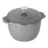 Staub Reis-Cocotte 16 Cm, Rund, Graphit-Grau, Gusseisen