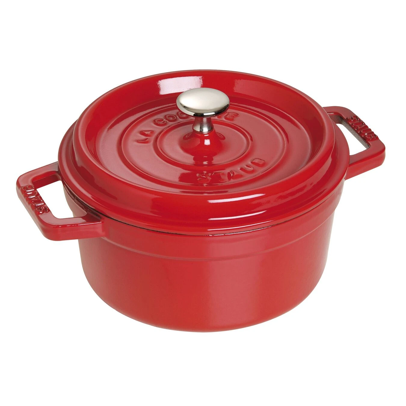 Staub Cocotte 20 Cm, Rund, Kirsch-Rot, Gusseisen 1 Staub Cocotte 20 Cm, Rund, Kirsch-Rot, Gusseisen
