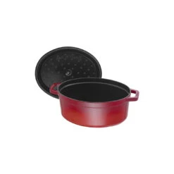 Staub Cocotte 33 Cm, Oval, Kirsch-Rot, Gusseisen -Heimische Küche Verkäufe 40509 830 0 5