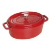Staub Cocotte 29 Cm, Oval, Kirsch-Rot, Gusseisen