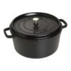 Staub Cocotte 30 Cm, Rund, Schwarz, Gusseisen