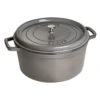 Staub Cocotte 34 Cm, Rund, Graphit-Grau, Gusseisen