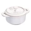 Staub Mini Cocotte 10 Cm, Rund, Elfenbein-Weiß, Keramik