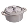 Staub Mini Cocotte 10 Cm, Rund, Antik-Grau, Keramik