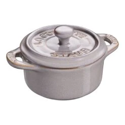 Staub Mini Cocotte 10 Cm, Rund, Antik-Grau, Keramik