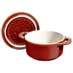 Staub Mini Cocotte 10 Cm, Rund, Antik-Kupfer, Keramik -Heimische Küche Verkäufe 40511 999 0 1