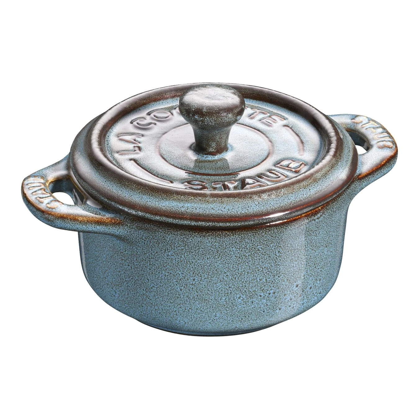 Staub Mini Cocotte 10 Cm, Rund, Antik-Türkis, Keramik 1 Staub Mini Cocotte 10 Cm, Rund, Antik-Türkis, Keramik