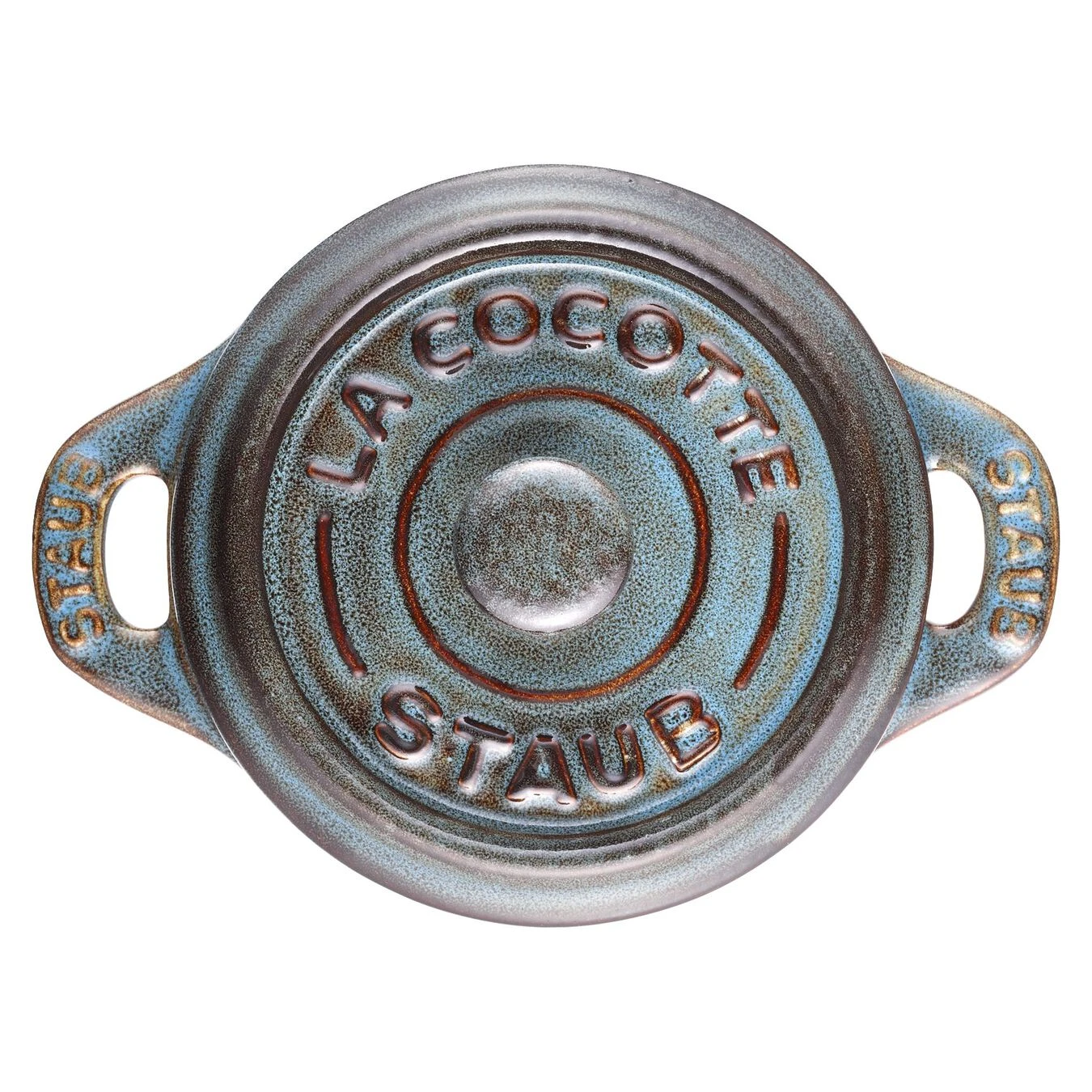 Staub Mini Cocotte 10 Cm, Rund, Antik-Türkis, Keramik 3 Staub Mini Cocotte 10 Cm, Rund, Antik-Türkis, Keramik – Bild 3
