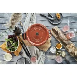 Staub Cocotte 28 Cm, Rund, Zimt, Gusseisen -Heimische Küche Verkäufe 424418897