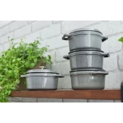 Staub Cocotte 16 Cm, Rund, Graphit-Grau, Gusseisen -Heimische Küche Verkäufe 750032233