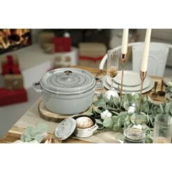 Staub Cocotte 22 Cm, Rund, Graphit-Grau, Gusseisen -Heimische Küche Verkäufe 750047423